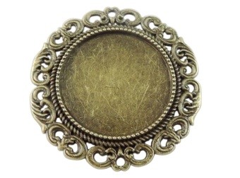 Bronze Round Cameo