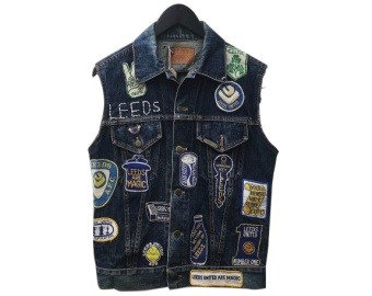 1970s Leeds United Waistcoat & Badges