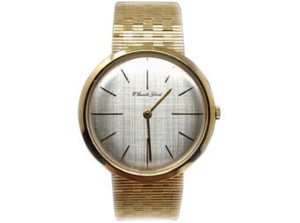 Bueche girod 18ct 2025 gold gents watch